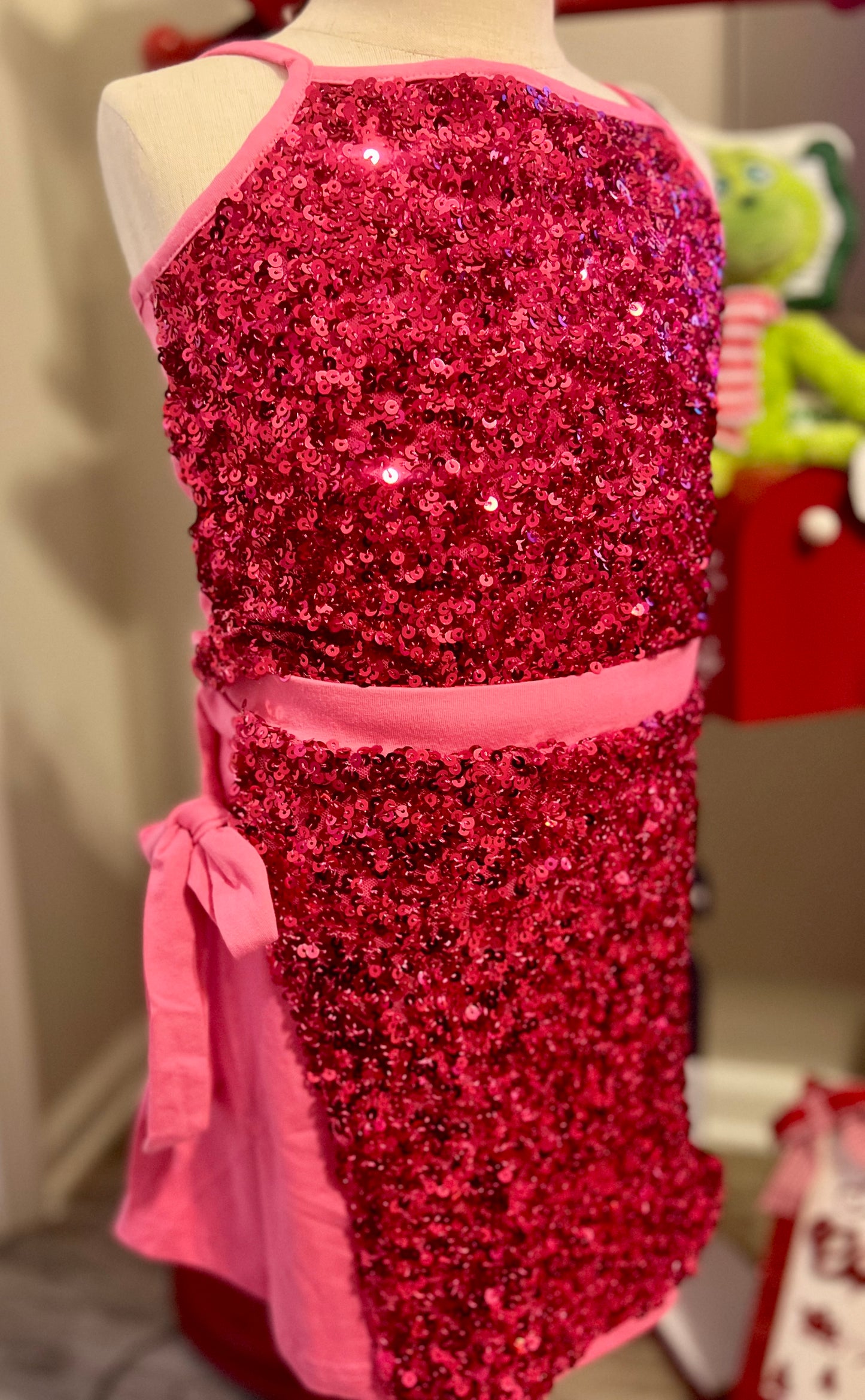 Fuchsia Sparkle Set (Top + Skirt)