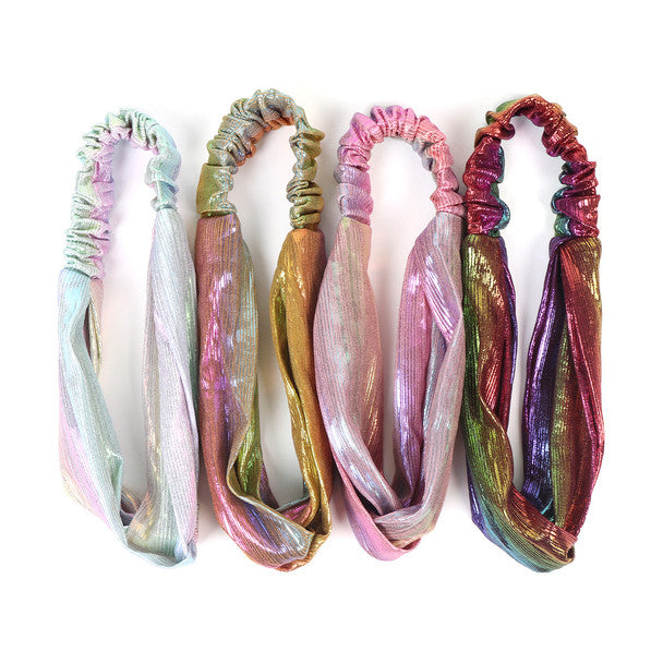 Metallic Headband Set of 4