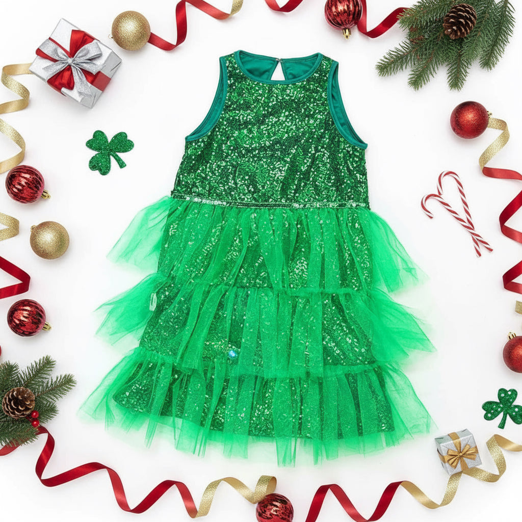 Holiday Sparkle Tree Dress