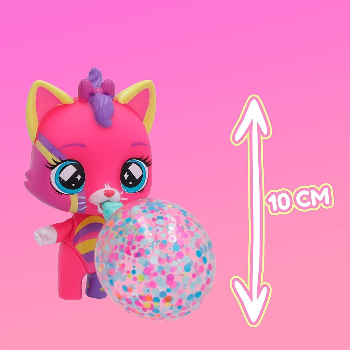 Bubiloons Confetti Surprise Collectible Doll with 8+ Surprises and Accessories