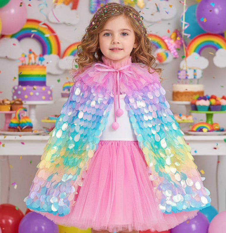 Rainbow Stardust Cape